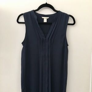 H&M Work Blouse With Pleated Detailing